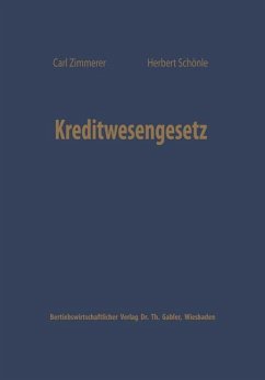 Kreditwesengesetz - Zimmerer, Carl