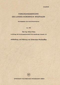 Aufkohlung und Härtung von Sintereisen-Werkstoffen - Weiss, Helmut