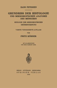 Grundriss der Histologie und Mikroskopischen Anatomie des Menschen - Petersen, Hans