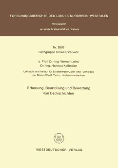 Erfassung, Beurteilung und Bewertung von Deckschichten - Leins, Werner