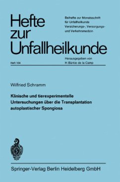 Klinische und experimentelle Untersuchungen über die Transplantation autoplastischer Spongiosa - Schramm, W.