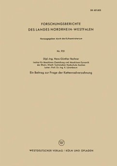 Ein Beitrag zur Frage der Kettenradverzahnung - Rachner, Hans-Günther