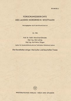 Die Konstitution einiger rheinischer und bayrischer Trasse - Schwiete, Hans-Ernst