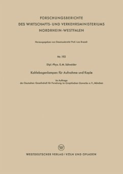 Kohlebogenlampen für Aufnahme und Kopie - Schneider, E. M.