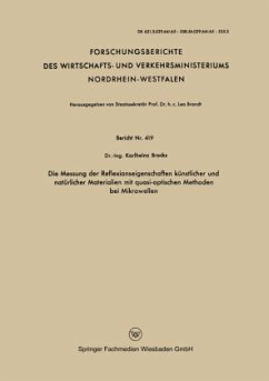 Die Messung der Reflexionseigenschaften künstlicher und natürlicher Materialien mit quasi-optischen Methoden bei Mikrowellen - Brocks, Karlheinz