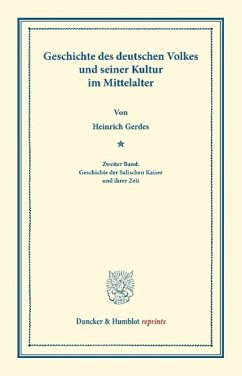 Geschichte des deutschen Volkes und seiner Kultur im Mittelalter - Gerdes, Heinrich