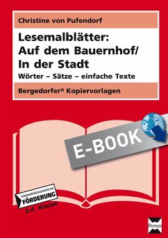 Lesemalblätter: Auf dem Bauernhof / In der Stadt (eBook, PDF) - Pufendorf, Christine von