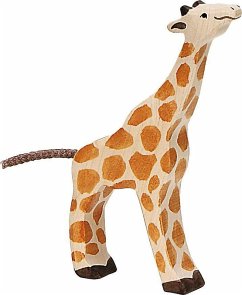 Cover Holztiger 80157 - Giraffe, klein, fressend, Holz, 14,5 cm