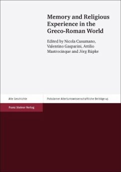 Cover Memory and Religious Experience in the Greco-Roman World
