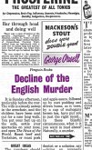 Decline of the English Murder (eBook, ePUB)