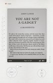 You Are Not A Gadget (eBook, ePUB)