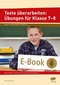Texte überarbeiten: Übungen für Klasse 7-8 (eBook, PDF) - Lammersen, Hans