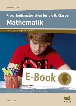 Freiarbeitsmaterialien f. d. 8. Klasse: Mathematik (eBook, PDF) - Koch, Günther