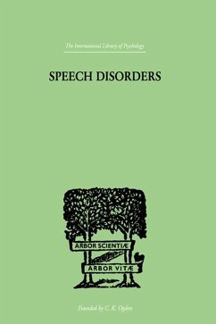 Cover Speech Disorders (eBook, PDF)