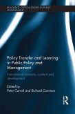 Policy Transfer and Learning in Public Policy and Management (eBook, PDF)