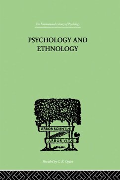 Psychology and Ethnology (eBook, ePUB) - Rivers, W H R