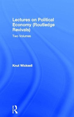 Lectures on Political Economy (Routledge Revivals) (eBook, ePUB) - Wicksell, Knut