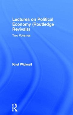 Lectures on Political Economy (Routledge Revivals) (eBook, PDF) - Wicksell, Knut