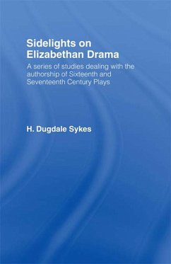 Cover Sidelights on Elizabethan Drama (eBook, PDF)