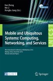 Mobile and Ubiquitous Systems: Computing, Networking, and Services