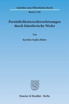 Cover Persönlichkeitsrechtsverletzungen durch künstlerische Werke.