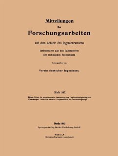 Mitteilungen über Forschungsarbeiten auf dem Gebiete des Ingenieurwesens - Riehm, Wilhelm; Wieselsberger, Carl