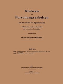Mitteilungen über Forschungsarbeiten auf dem Gebiete des Ingenieurwesens - Hoefer, Kurt; Szitnick, Robert