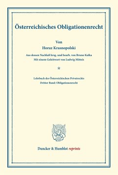 Lehrbuch des Österreichischen Privatrechts. - Krasnopolski, Horaz