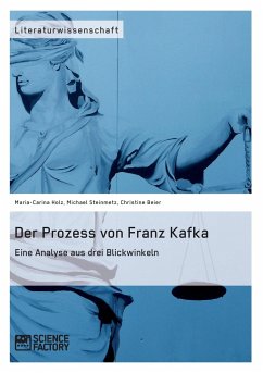 Der Prozess von Franz Kafka. Eine Analyse aus drei Blickwinkeln - Steinmetz, Michael;Beier, Christine;Holz, Maria-Carina
