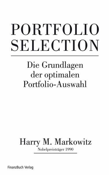 Portfolio Selection (eBook, ePUB)