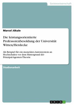 Die leistungsorientierte Professorenbesoldung der Universität Witten/Herdecke