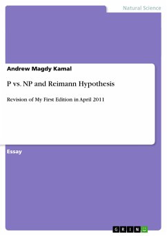 P vs. NP and Reimann Hypothesis