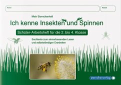 Ich kenne Insekten und Spinnen - Schülerarbeitsheft für die 2. bis 4. Klasse - sternchenverlag GmbH;Langhans, Katrin