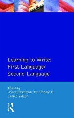 Learning to Write - Freedman, Aviva; Pringle, Ian; Yalden, Janice