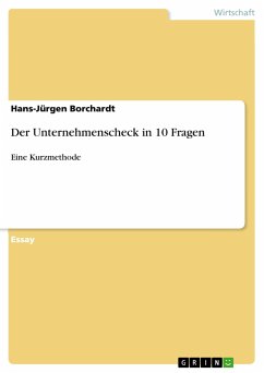 Der Unternehmenscheck in 10 Fragen - Borchardt, Hans-Jürgen