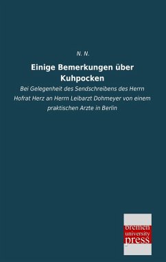 Cover Einige Bemerkungen über Kuhpocken