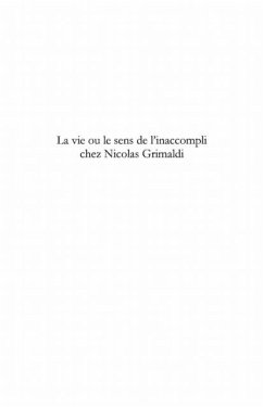 Cover La vie ou le sens de l'inaccompli chez n (eBook, PDF)