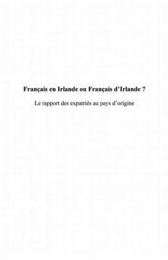 Cover Francais en irlande ou francais d'irlande (eBook, PDF)