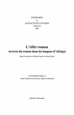 Cover Effet roman (eBook, PDF)