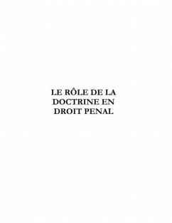 Role de la doctrine en droitpenal le (eBook, PDF)