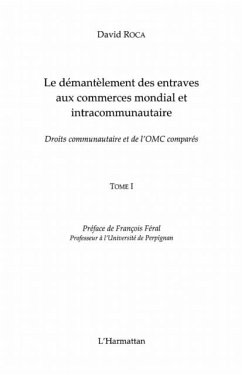 Cover Demantelement des entraves auxcommerce (eBook, PDF)