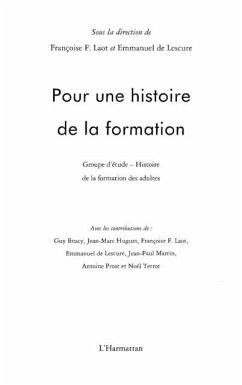 Pour une histoire de la formation - gehf (eBook, PDF)