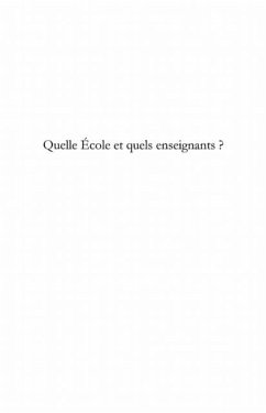 Cover Quelle ecole et quels enseignants (eBook, PDF)