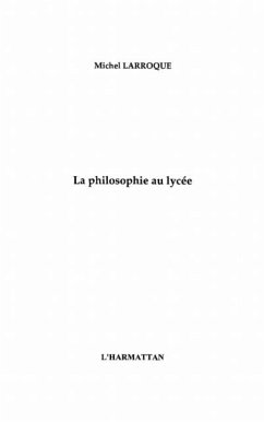 Philosophie au lyceen (eBook, PDF)