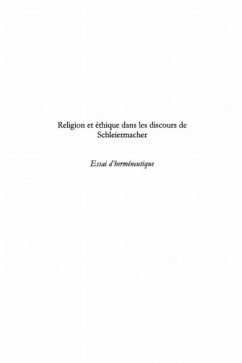 Cover Religion et ethique dans les discours de schleiermacher - es (eBook, PDF)