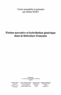 Fiction narrative et hybridation generiq (eBook, PDF)