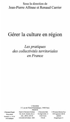 Gerer la culture en region (eBook, PDF) Gerer la culture en region (eBook, PDF)