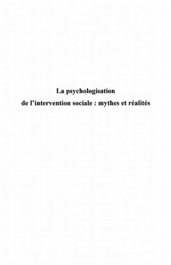 Cover Psychologisation de l'intervention socia (eBook, PDF)