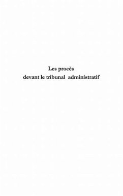 Les procEs devant le tribunal administratif - 2e edition (eBook, PDF)