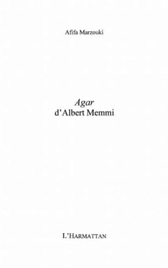 Cover Agar d'Albert Memmi (eBook, PDF)